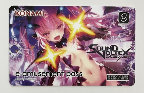 NEW Konami e-AMUSEMENT PASS Card Sound Voltex Exceed Gear SDVX