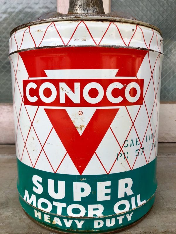 1950'S 60'S エクセレントコンディション ガソリン缶 オイル缶 CONOCO