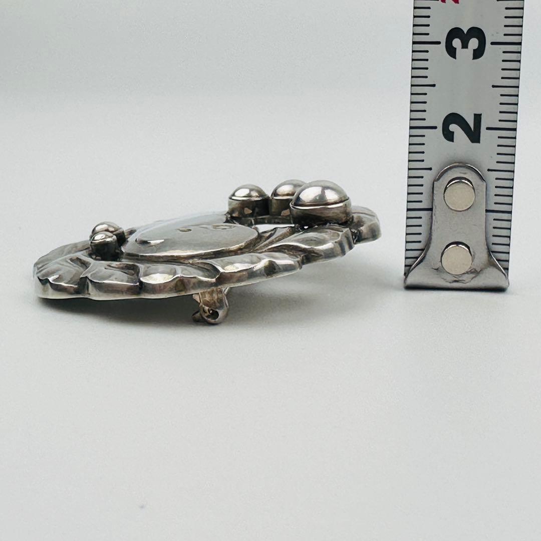 美品 ジョージジェンセン シルバー925 鳥と葉のブローチ コサージュ